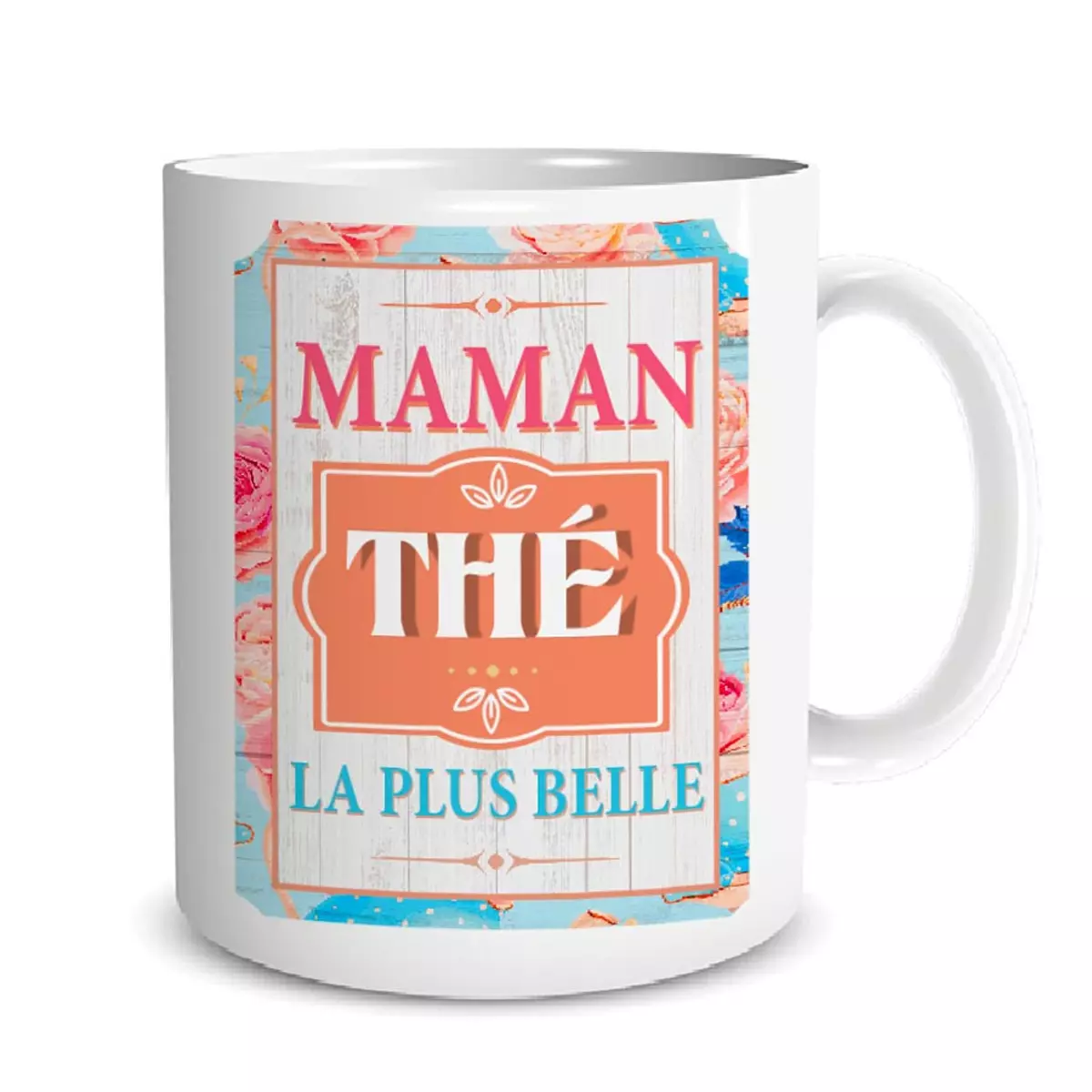 Les Trésors De Lily Mug Céramique 'Maman Thé La Plus Belle' Multicolore 95x80 Mm [A2088]