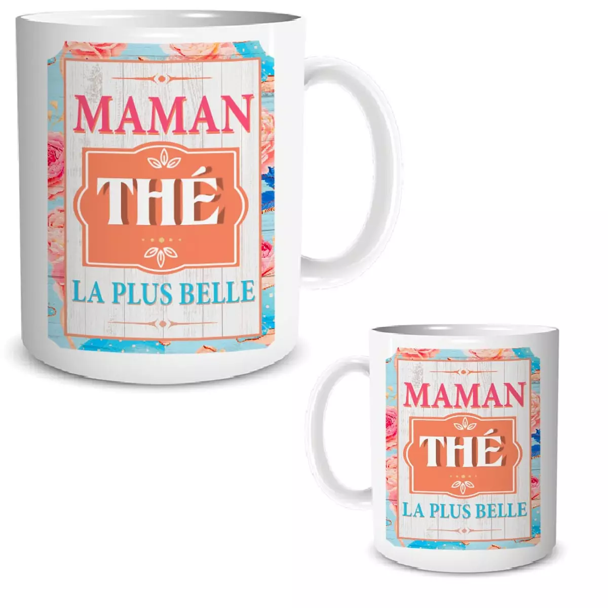 Les Trésors De Lily Mug Céramique 'Maman Thé La Plus Belle' Multicolore 95x80 Mm [A2088]