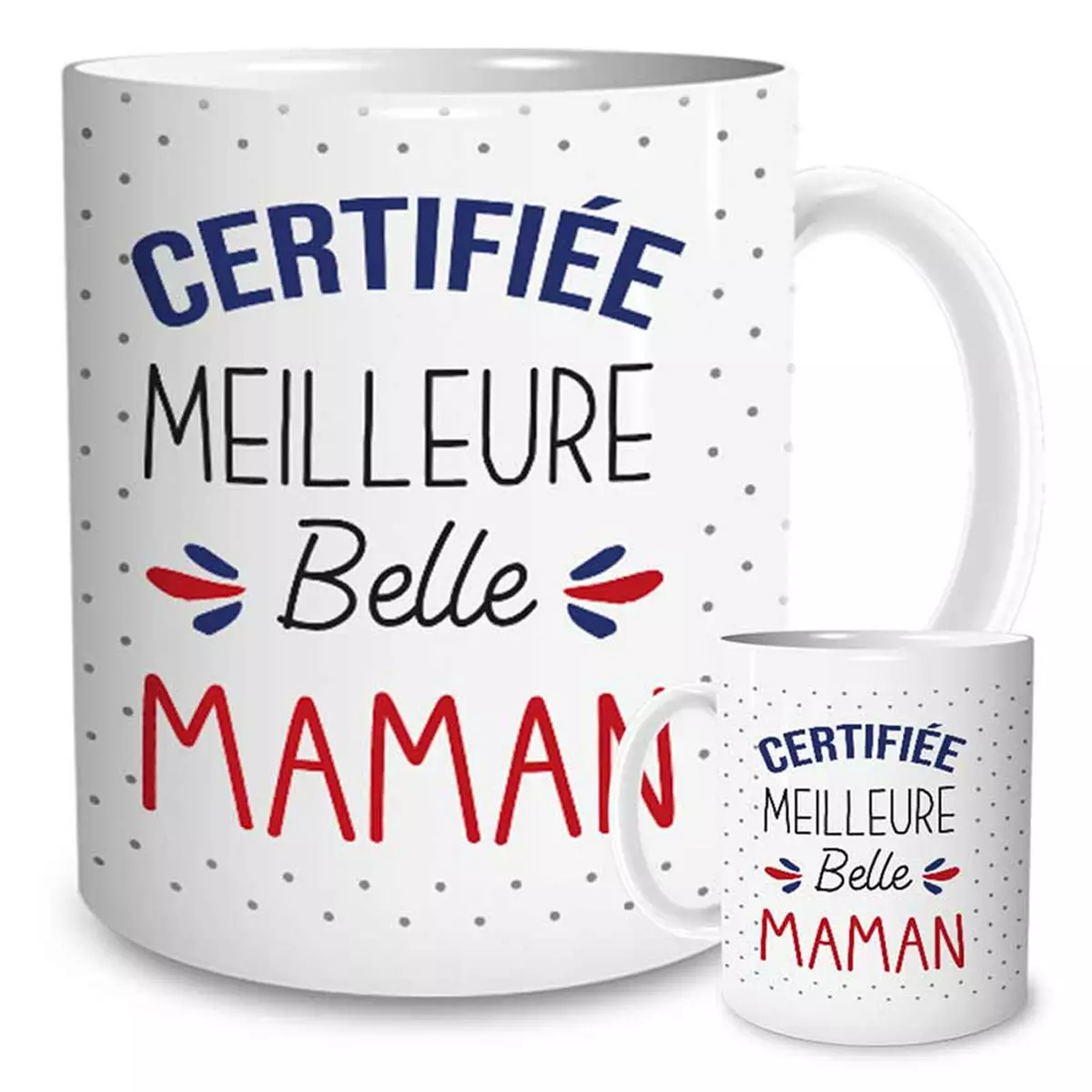 les trésors de lily Mug tendresse 'Certifiée Meilleure Belle Maman' 95x8 cm [R1176]