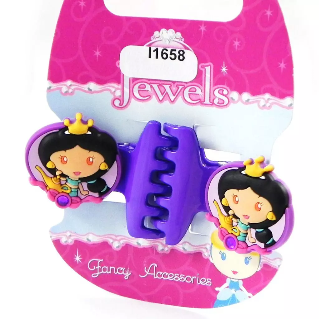 Les Trésors De Lily Paire De Pinces 'Princess Jewels' Violet [I1658]