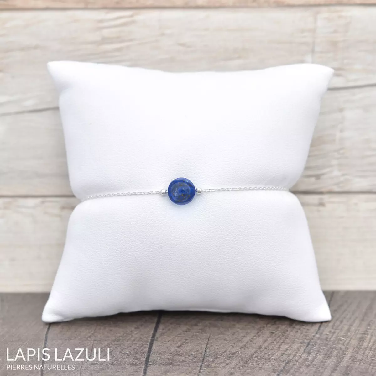 Les Trésors De Lily Parure Argent Artisanal 'Mineralia' Lapis Lazuli Argenté 10 Et 8 Mm (collier & Bracelet) [R5982]