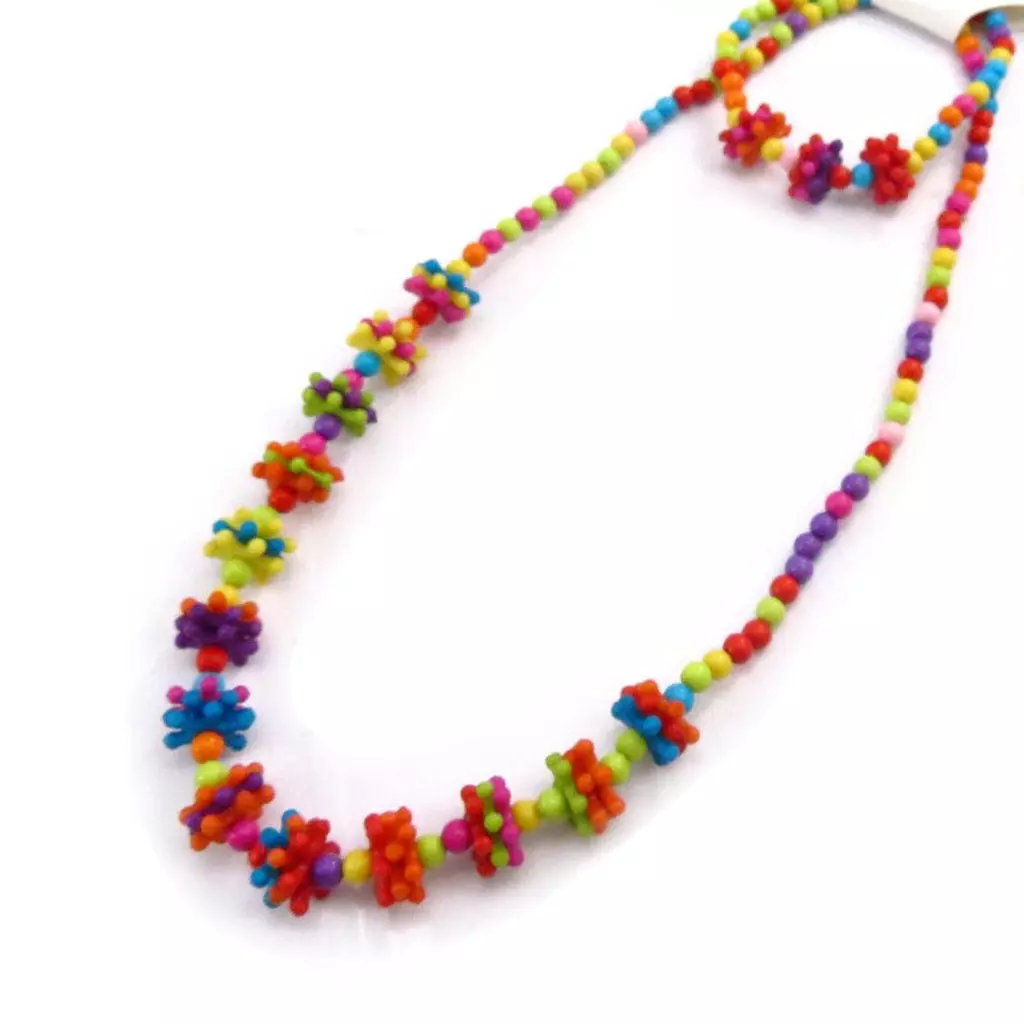 les trésors de lily Parure 'Coloriage' Tutti Frutti [J7121]