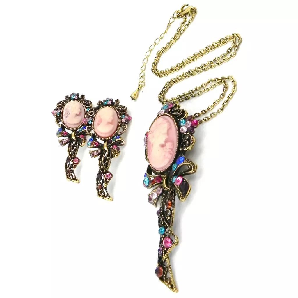Les Trésors De Lily Parure Créateur 'Camee' Multicolore 75x32 Mm [I3832]