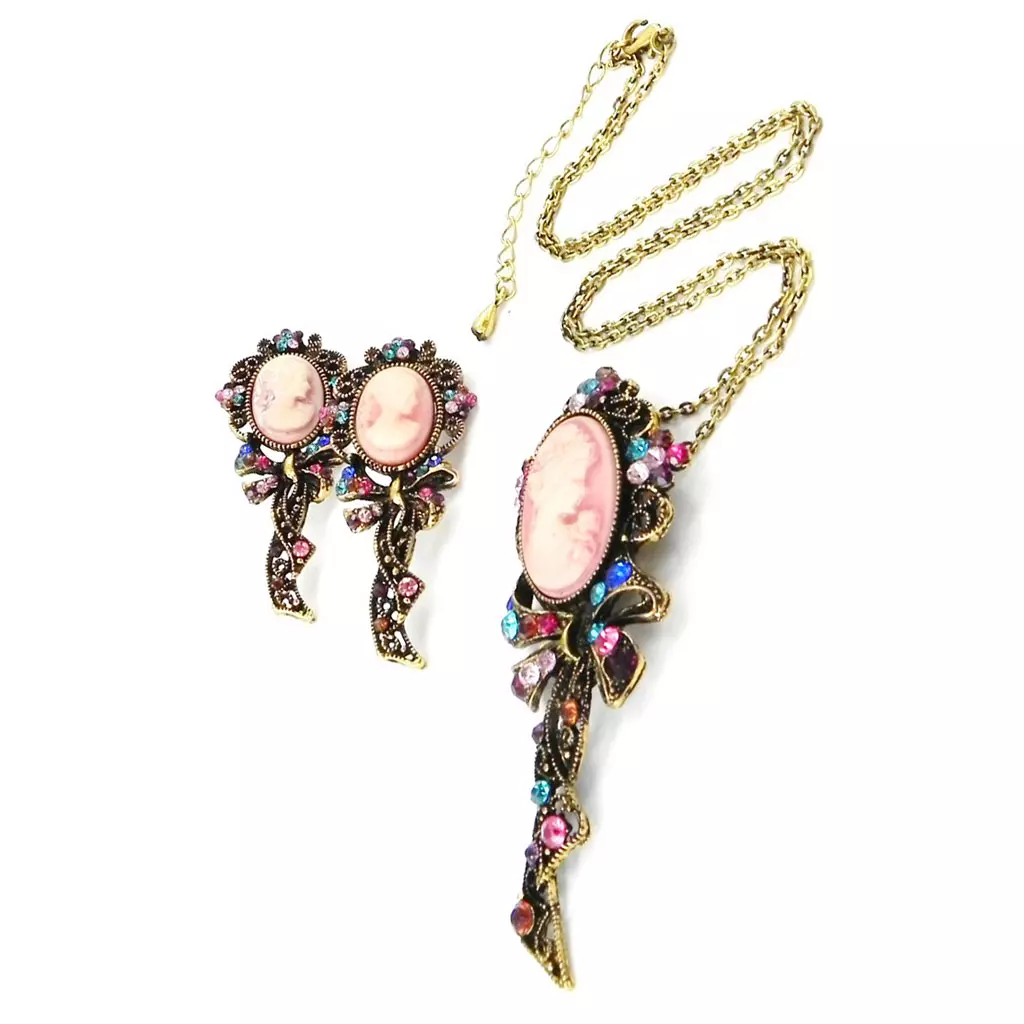 Les Trésors De Lily Parure Créateur 'Camee' Multicolore 75x32 Mm [I3832]