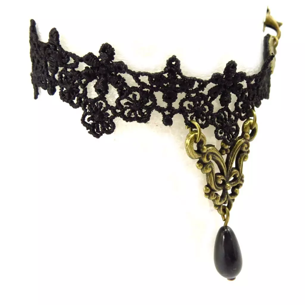 Les Trésors De Lily Parure Créateur 'Courtisanes' Noir (dentelle) [K6571]