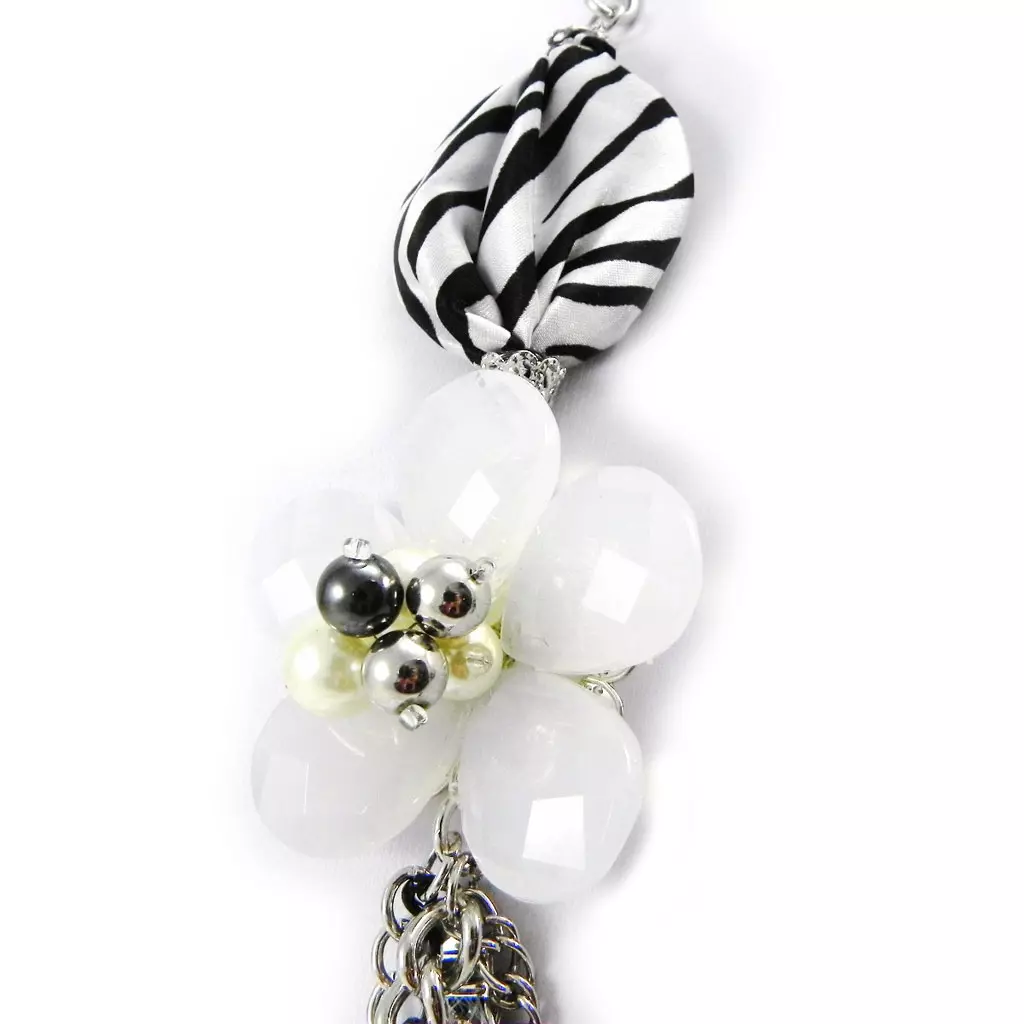 Les Trésors De Lily Parure Créateur 'Sissi' Blanc Argenté [I4542]