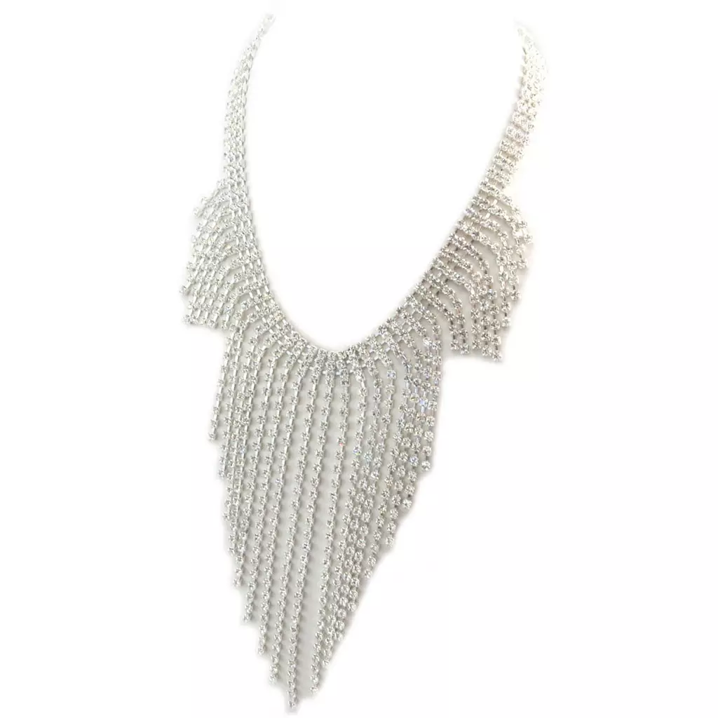 Les Trésors De Lily Parure Créateur 'Sissi' Blanc (collier + Boucles) [P4788]