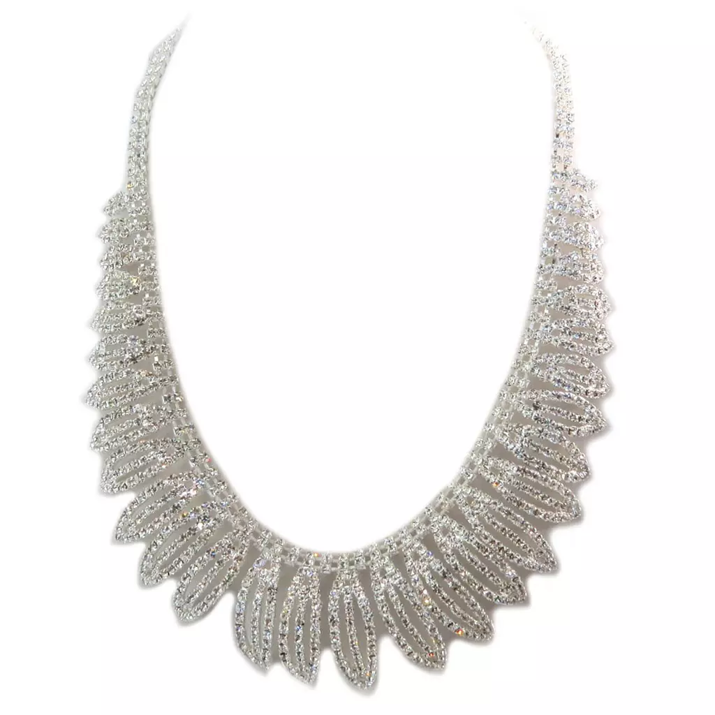 Les Trésors De Lily Parure Créateur 'Sissi' Blanc (collier + Boucles) [P4792]