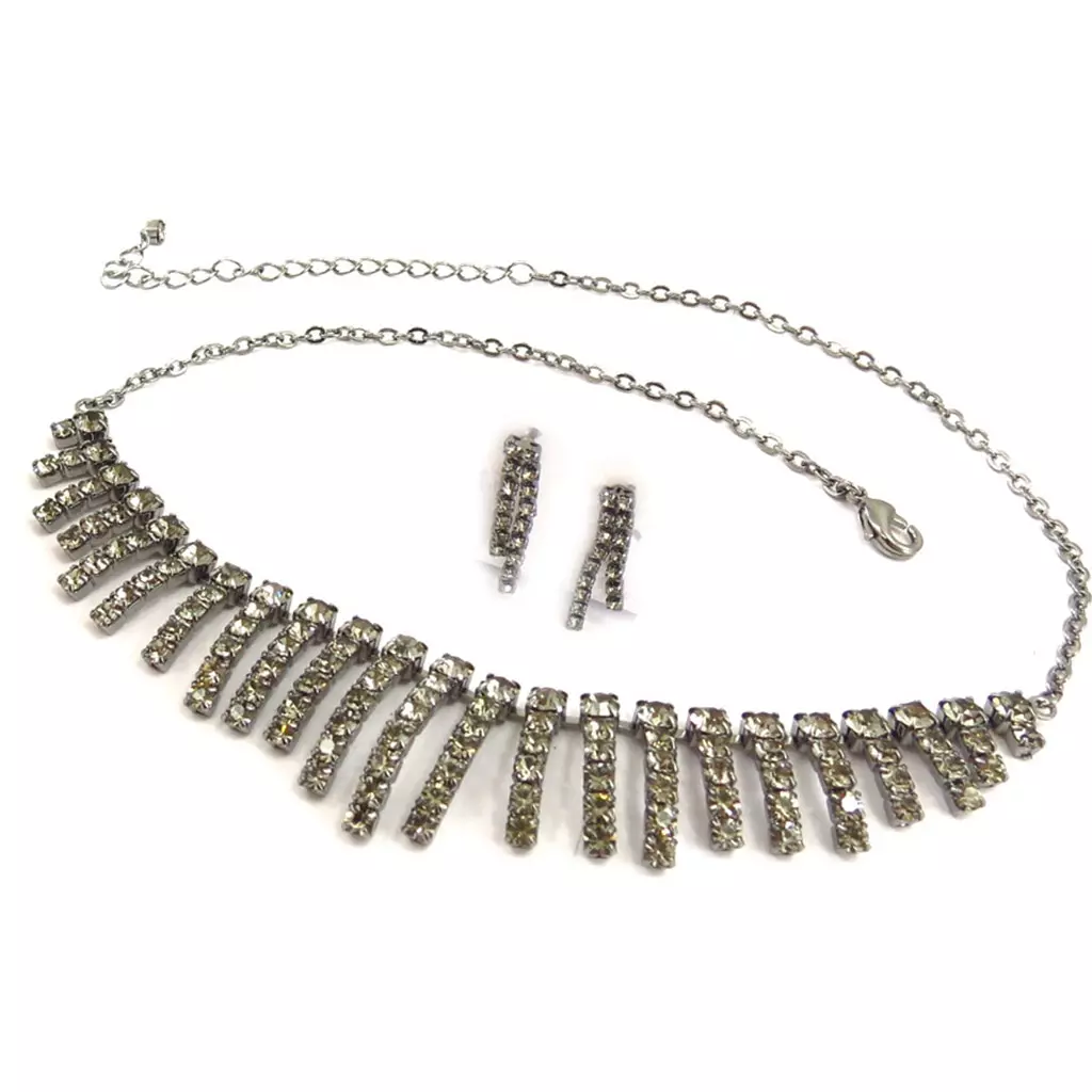 Les Trésors De Lily Parure Créateur 'Sissi' Gris [K7260]