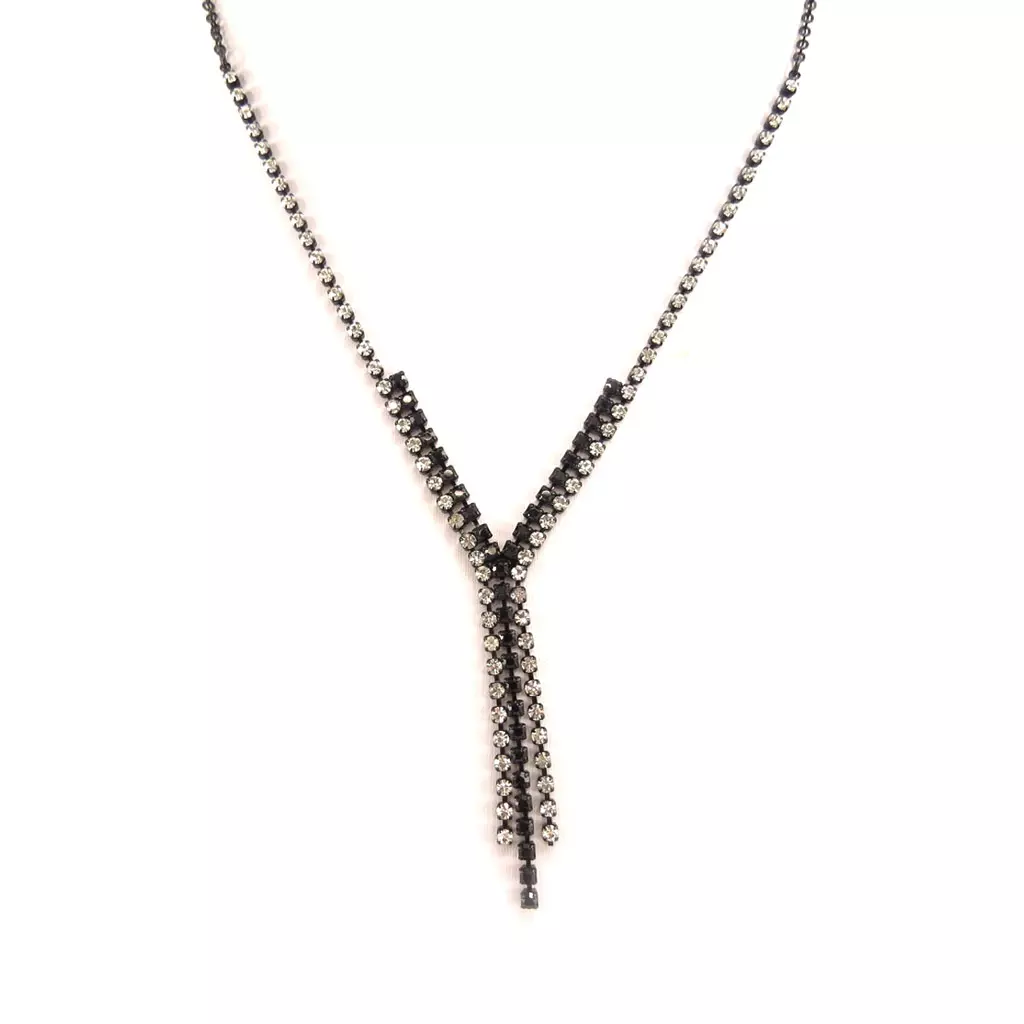 Les Trésors De Lily Parure Créateur 'Sissi' Gris Noir (3 Pièces) [K7245]