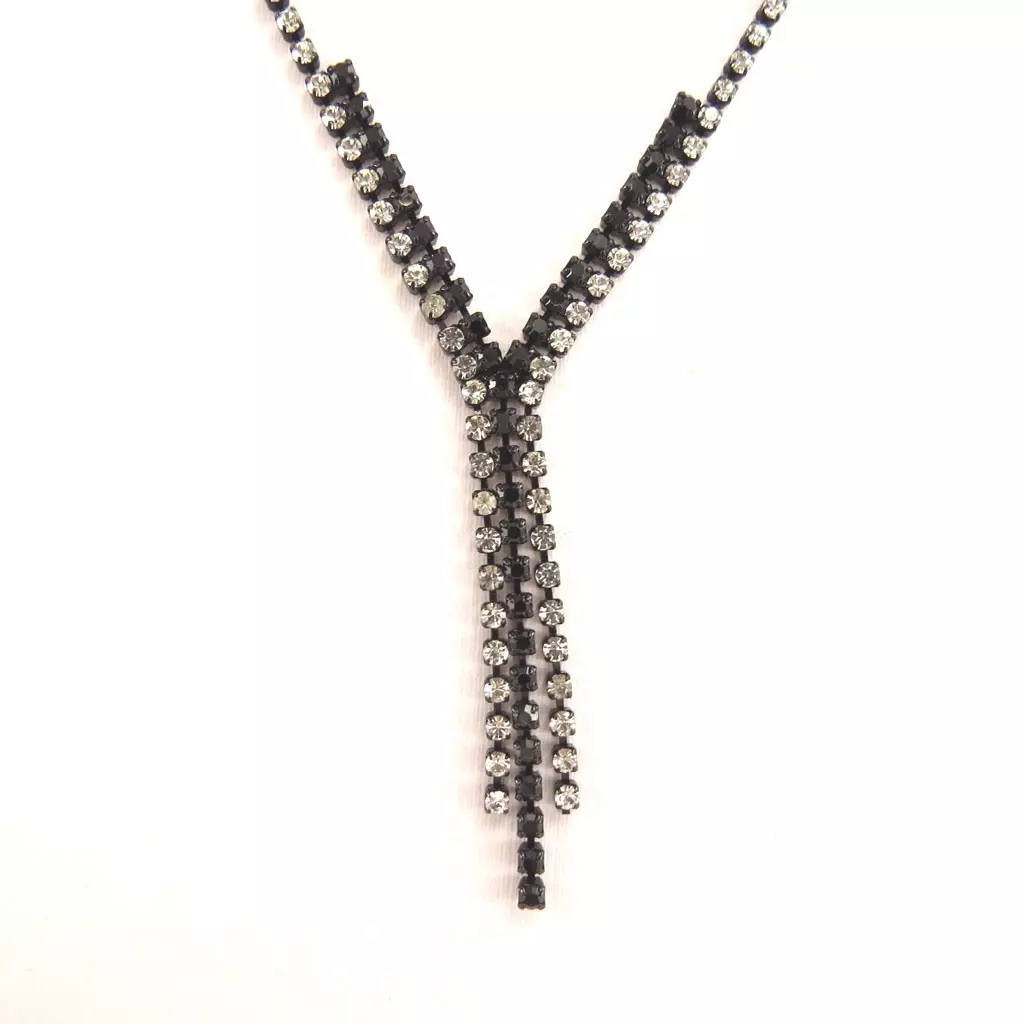 Les Trésors De Lily Parure Créateur 'Sissi' Gris Noir (3 Pièces) [K7245]
