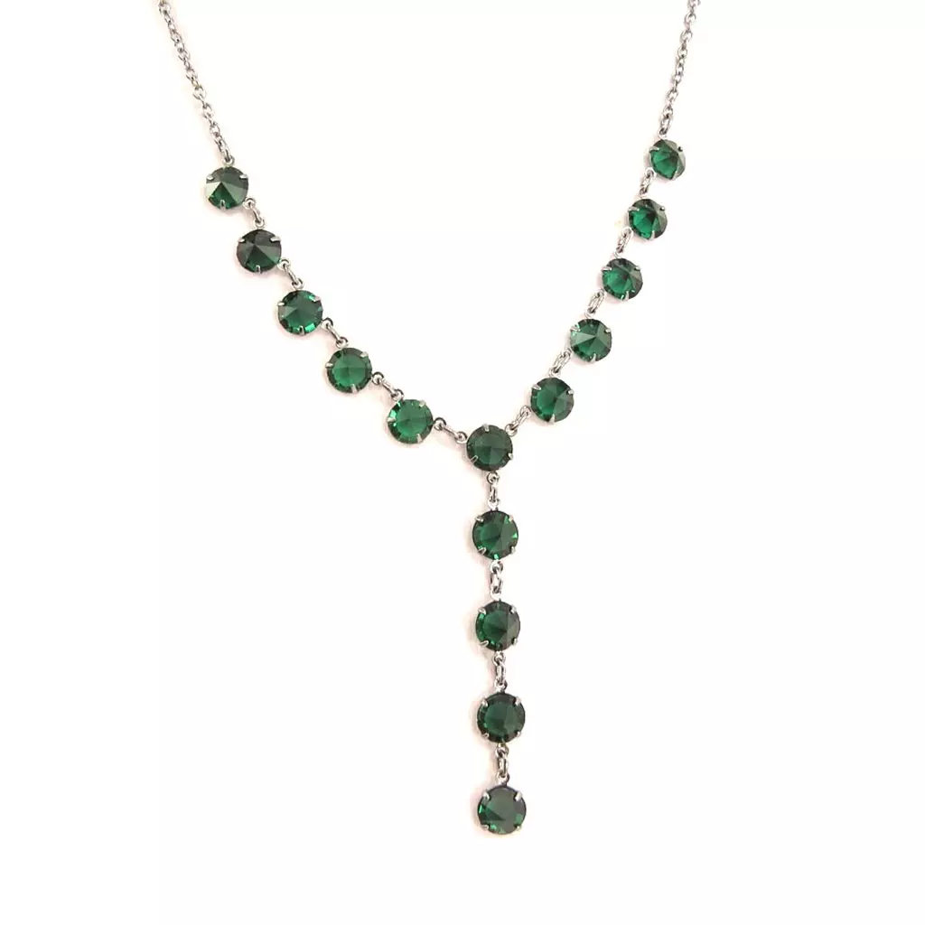 Les Trésors De Lily Parure Créateur 'Sissi' Vert Noir [K7252]