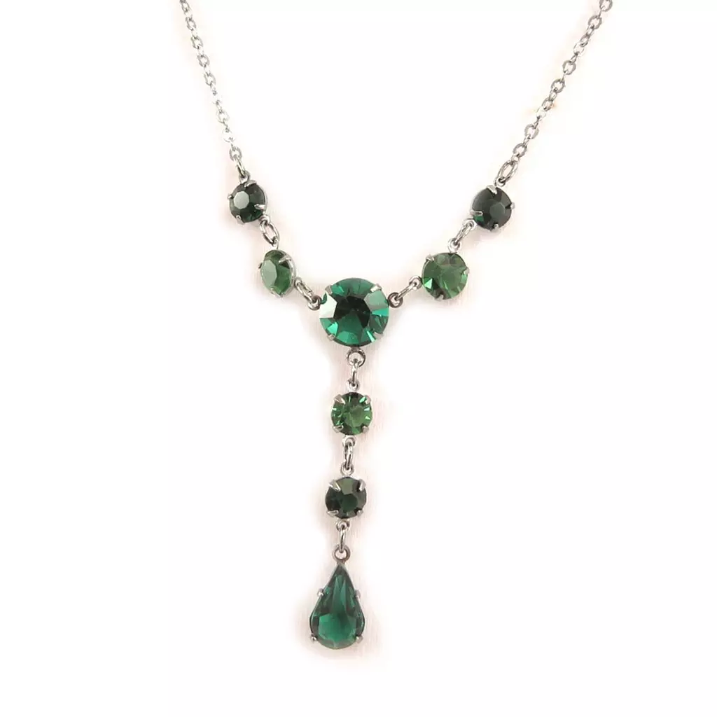 Les Trésors De Lily Parure Créateur 'Sissi' Vert Noir [K7254]