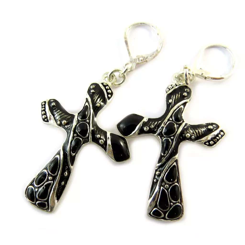 Les Trésors De Lily Parure 'Peintures Indiennes' Noir [F5641]