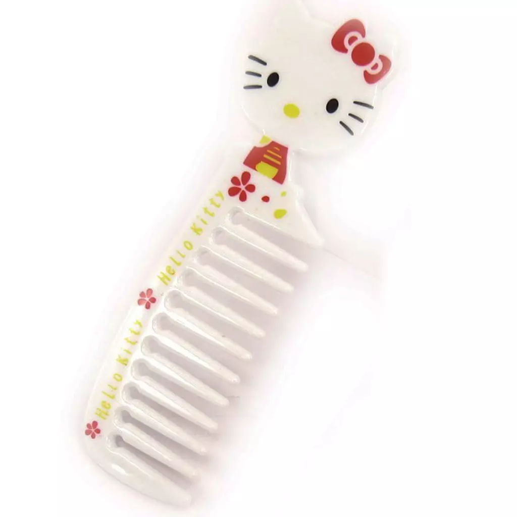 les trésors de lily Peigne plastique 'Hello Kitty' blanc 14x4 cm [R6937]