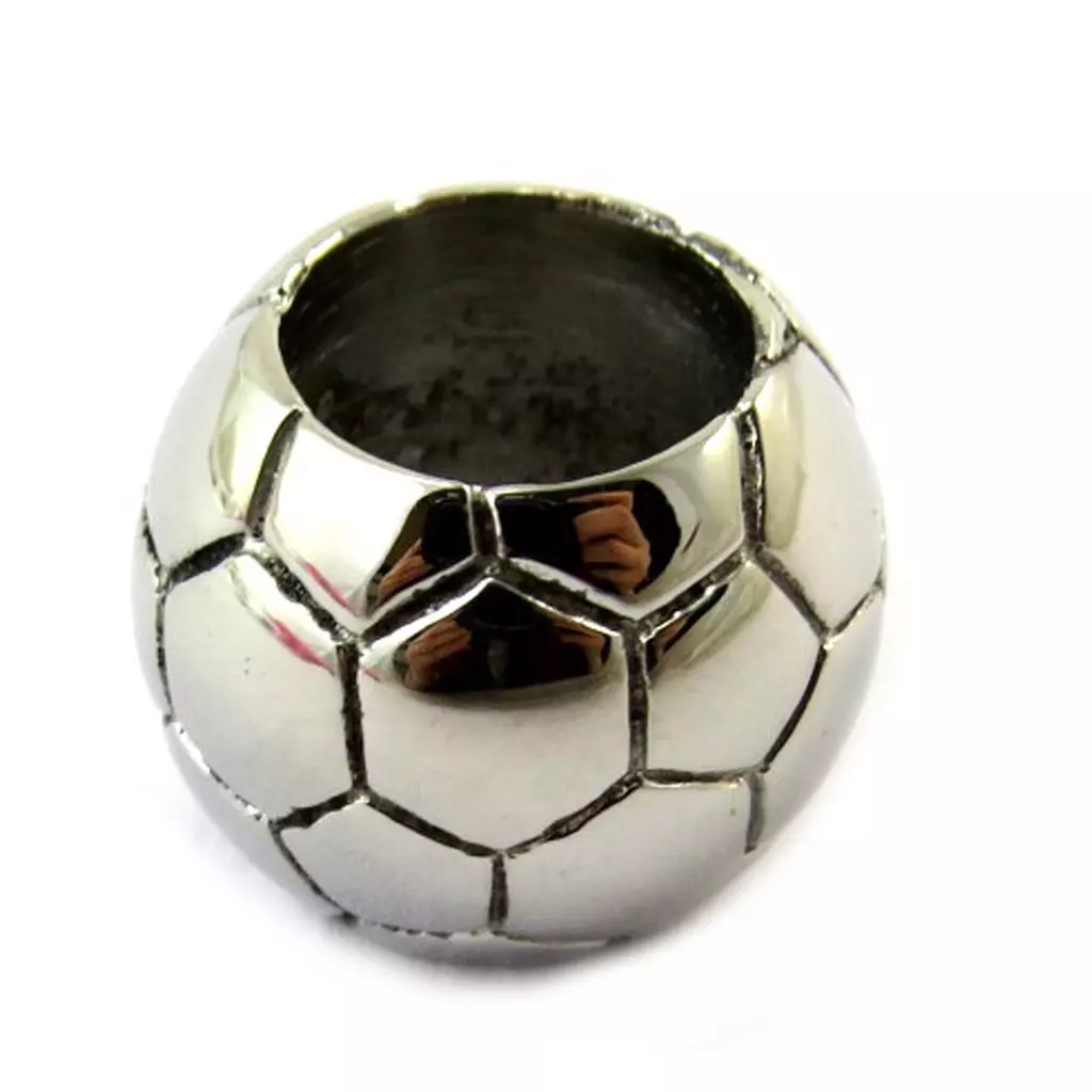 Les Trésors De Lily Pendentif Acier 'Football' Chrome [N5091]