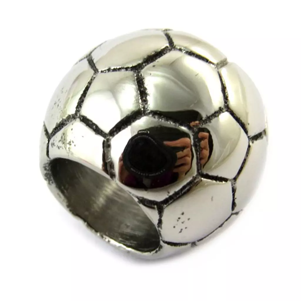 Les Trésors De Lily Pendentif Acier 'Football' Chrome [N5091]