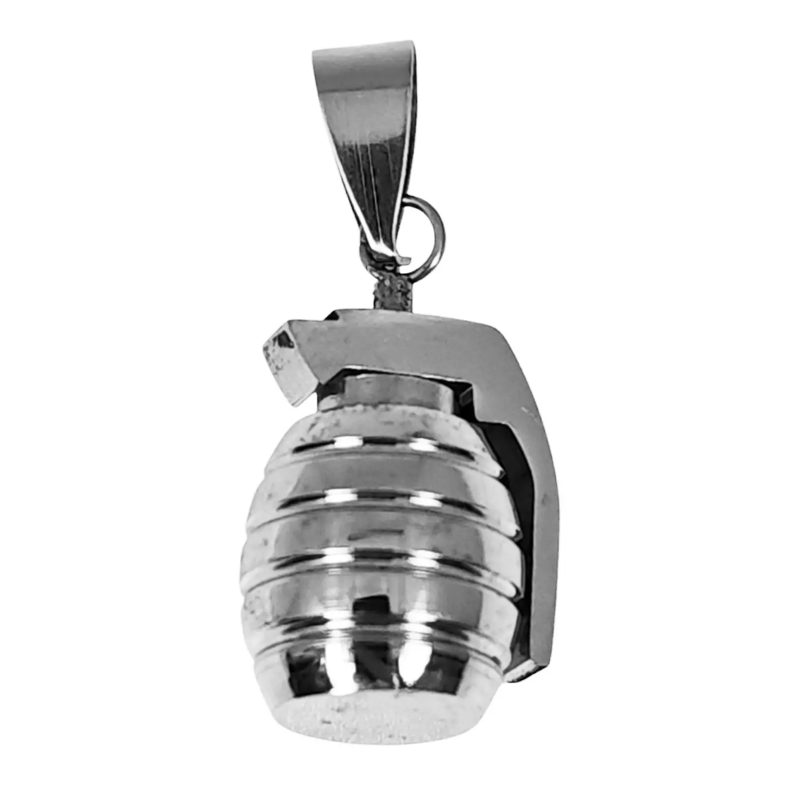 Les Trésors De Lily Pendentif Acier 'Grenade' Argenté 20x12 Mm [S1393]