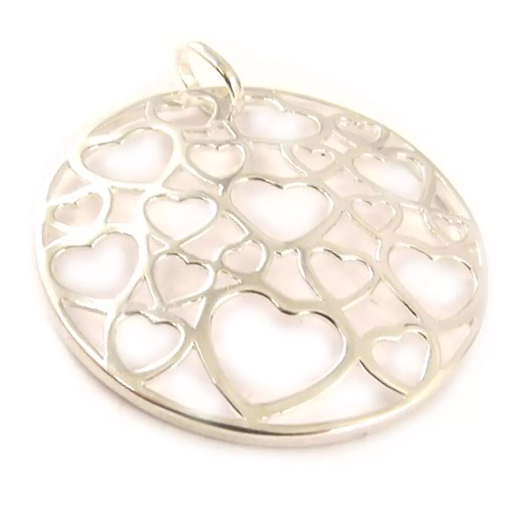 Les Trésors De Lily Pendentif Argent 'Allégorie En Coeurs' [D4559]