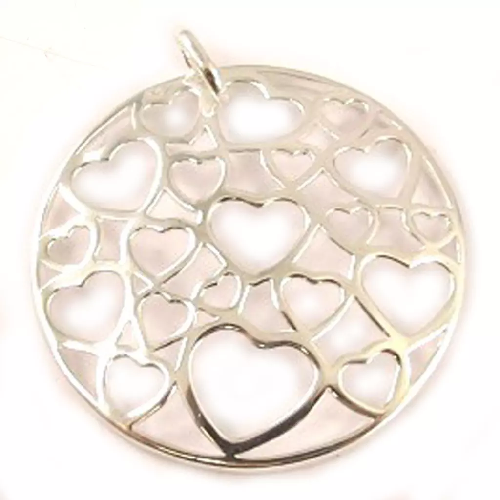 les trésors de lily Pendentif Argent 'Allégorie en Coeurs' [D4559]