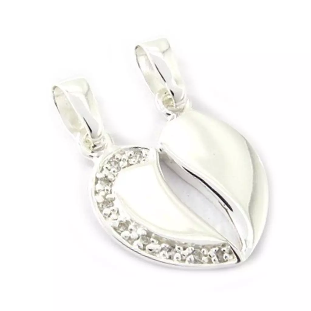 Les Trésors De Lily Pendentif Argent 'Âmes Soeurs' Argenté 17x17 Mm [G1599]