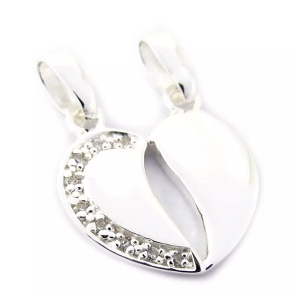 Les Trésors De Lily Pendentif Argent 'Âmes Soeurs' Argenté 17x17 Mm [G1599]