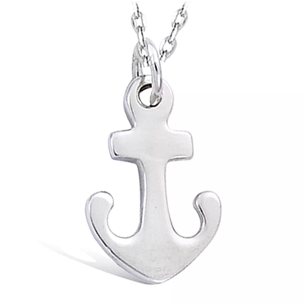 les trésors de lily Pendentif Argent 'Ancre Marine' argenté (rhodié) 11x19 mm [F6297]