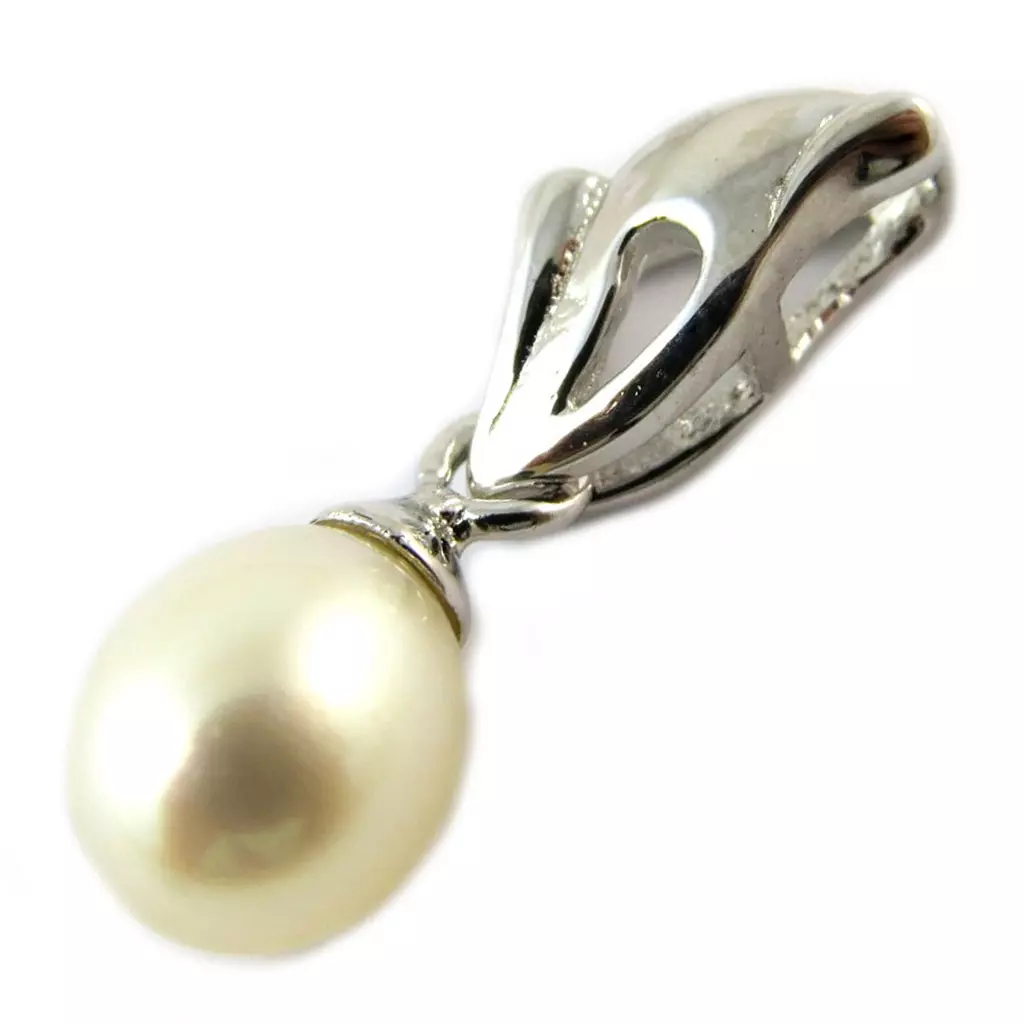 les trésors de lily Pendentif Argent 'Beauty Pearl ' Blanc [E5431]