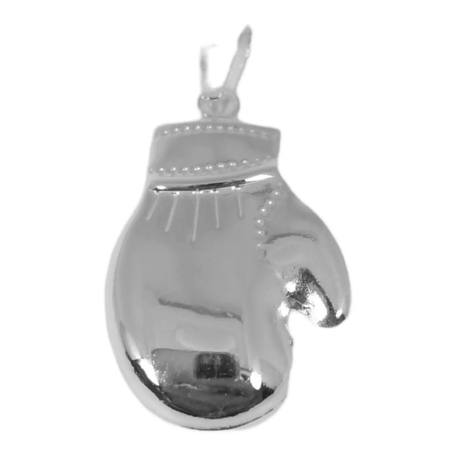 les trésors de lily Pendentif Argent 'Boxe' argenté 28x20 mm [S0855]