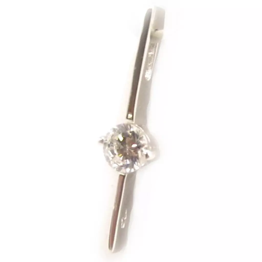 Les Trésors De Lily Pendentif Argent 'Câlin' Blanc [C3625]
