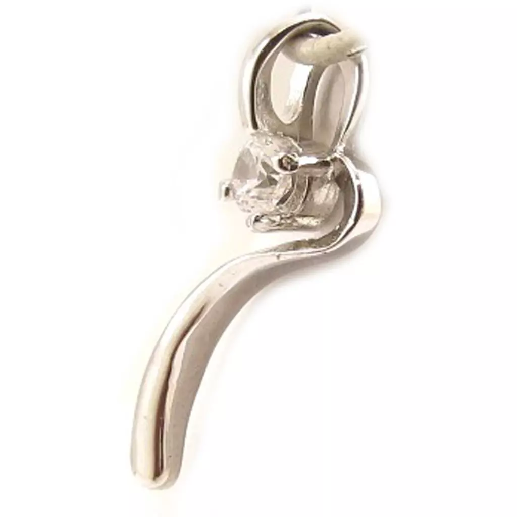 les trésors de lily Pendentif Argent 'Câlin' Blanc [C4639]