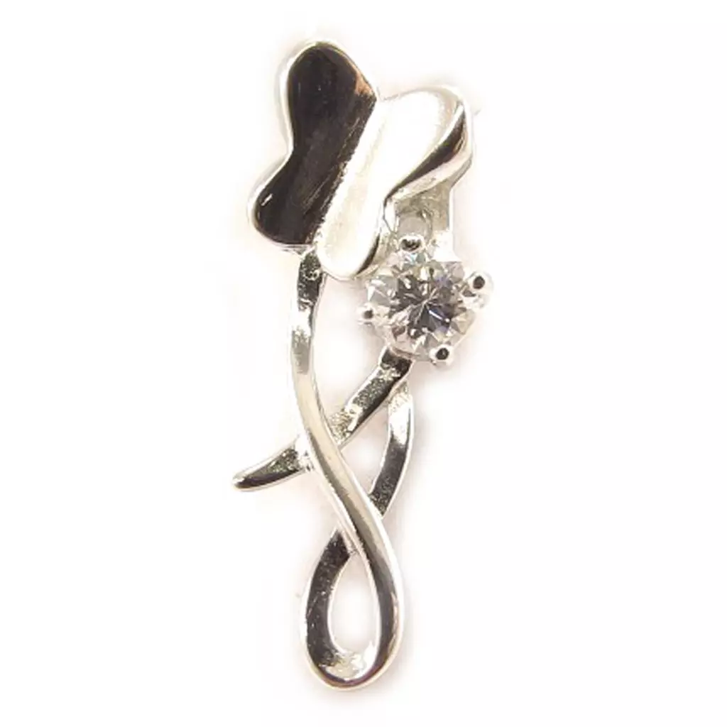 les trésors de lily Pendentif Argent 'Câlin' Blanc [C4649]