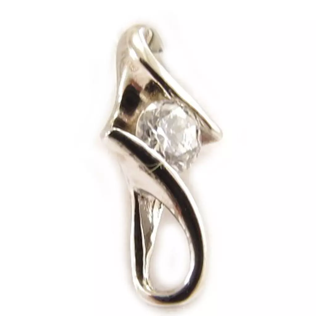 Les Trésors De Lily Pendentif Argent 'Câlin' Blanc [C4661]