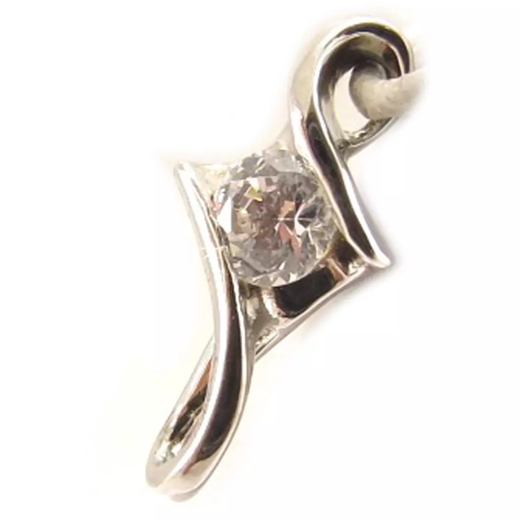 les trésors de lily Pendentif Argent 'Câlin' Blanc [C4661]