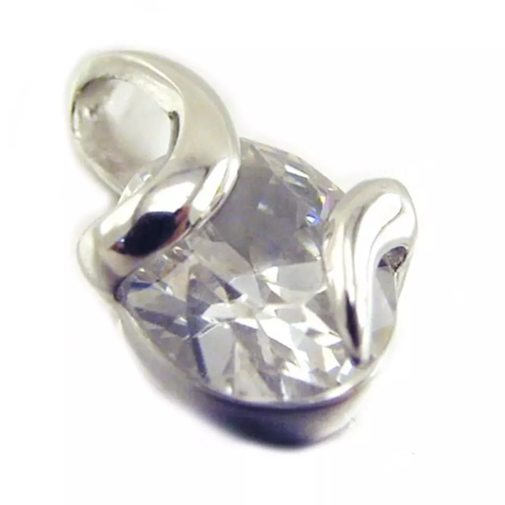 les trésors de lily Pendentif Argent 'Câlin' Blanc [E7039]