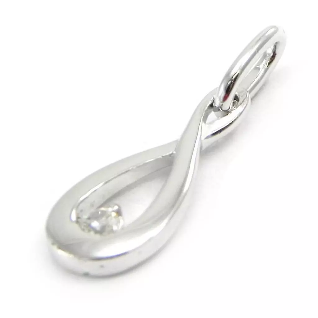 Les Trésors De Lily Pendentif Argent 'Câlin' Blanc [G6956]