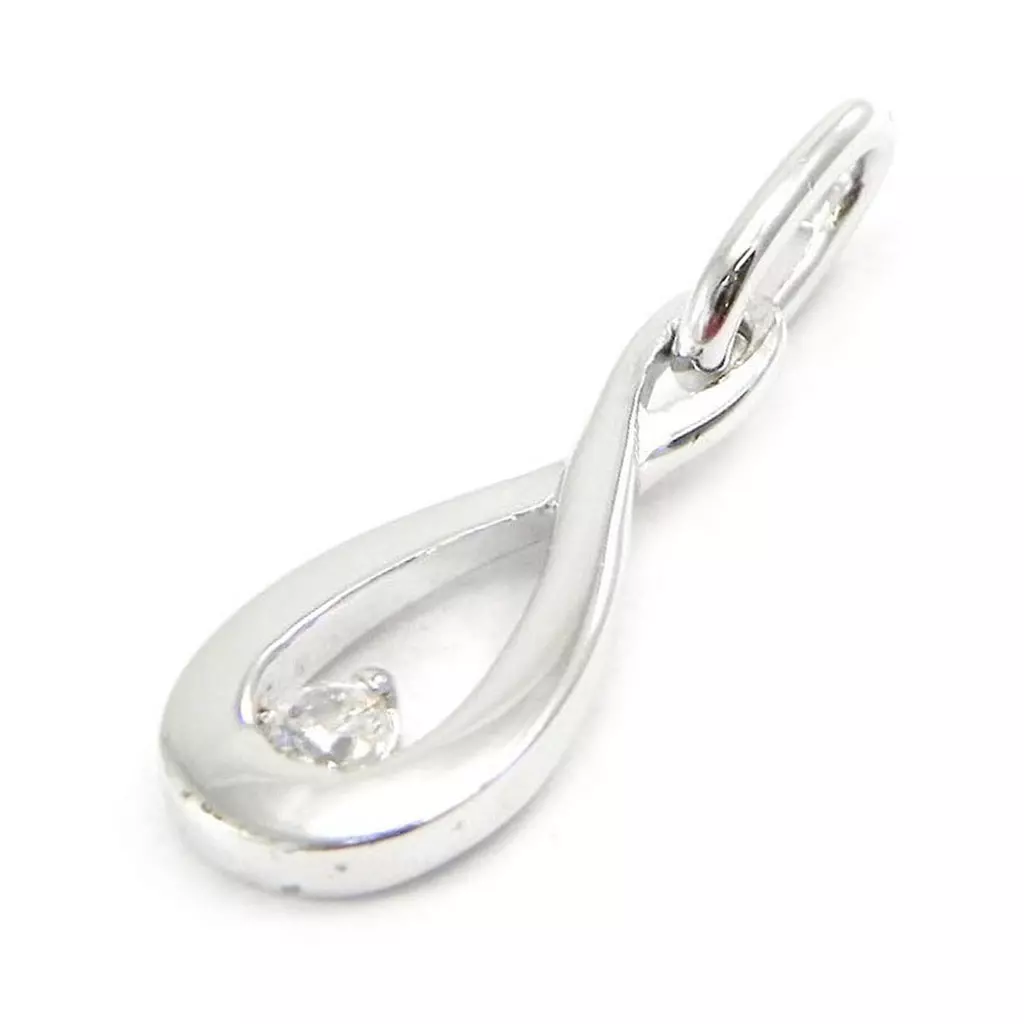 les trésors de lily Pendentif Argent 'Câlin' Blanc [G6956]