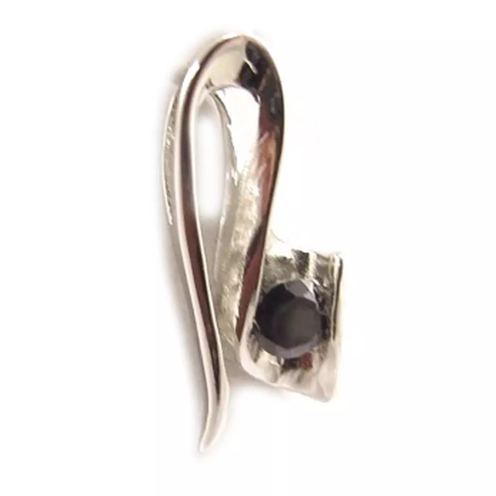Les Trésors De Lily Pendentif Argent 'Câlin' Noir [C4621]