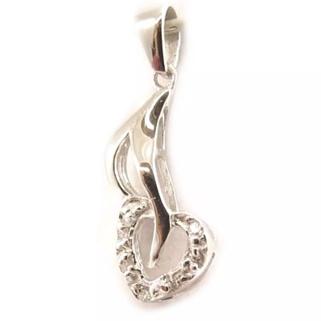 Les Trésors De Lily Pendentif Argent 'Câlin' Noir [C4622]