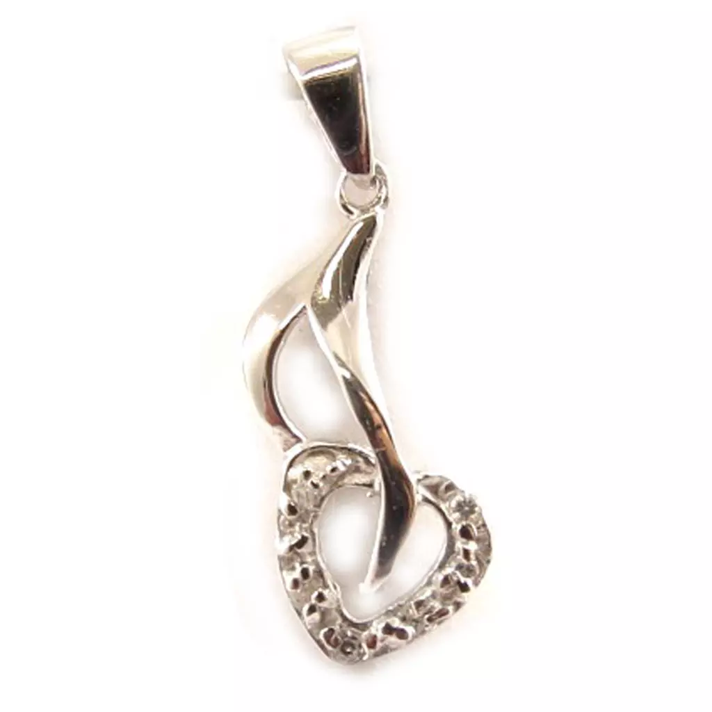 Les Trésors De Lily Pendentif Argent 'Câlin' Noir [C4622]