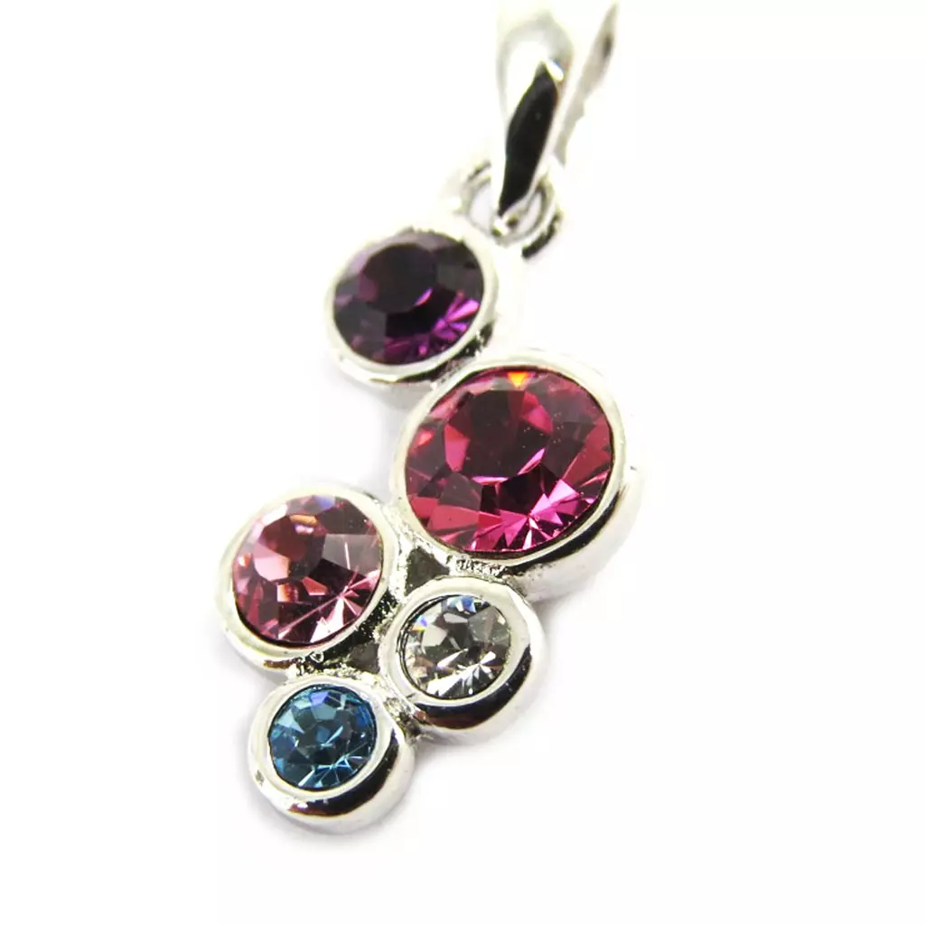 les trésors de lily Pendentif Argent 'Câlin' tutti frutti [M1733]