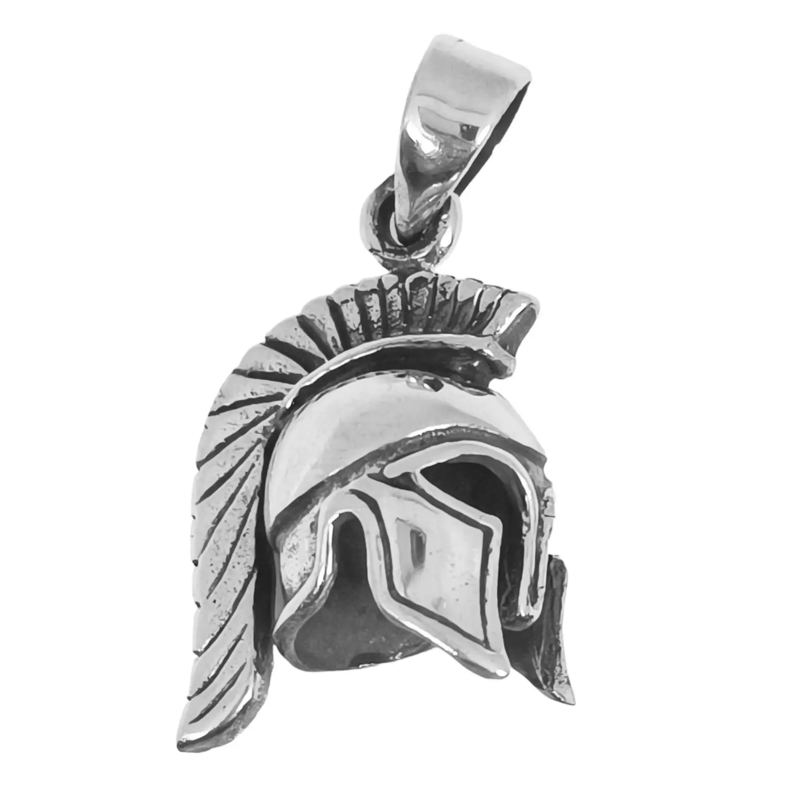 Les Trésors De Lily Pendentif Argent 'Casque Gladiateur Romain' Argenté Vieilli 20x18 Mm [S0424]