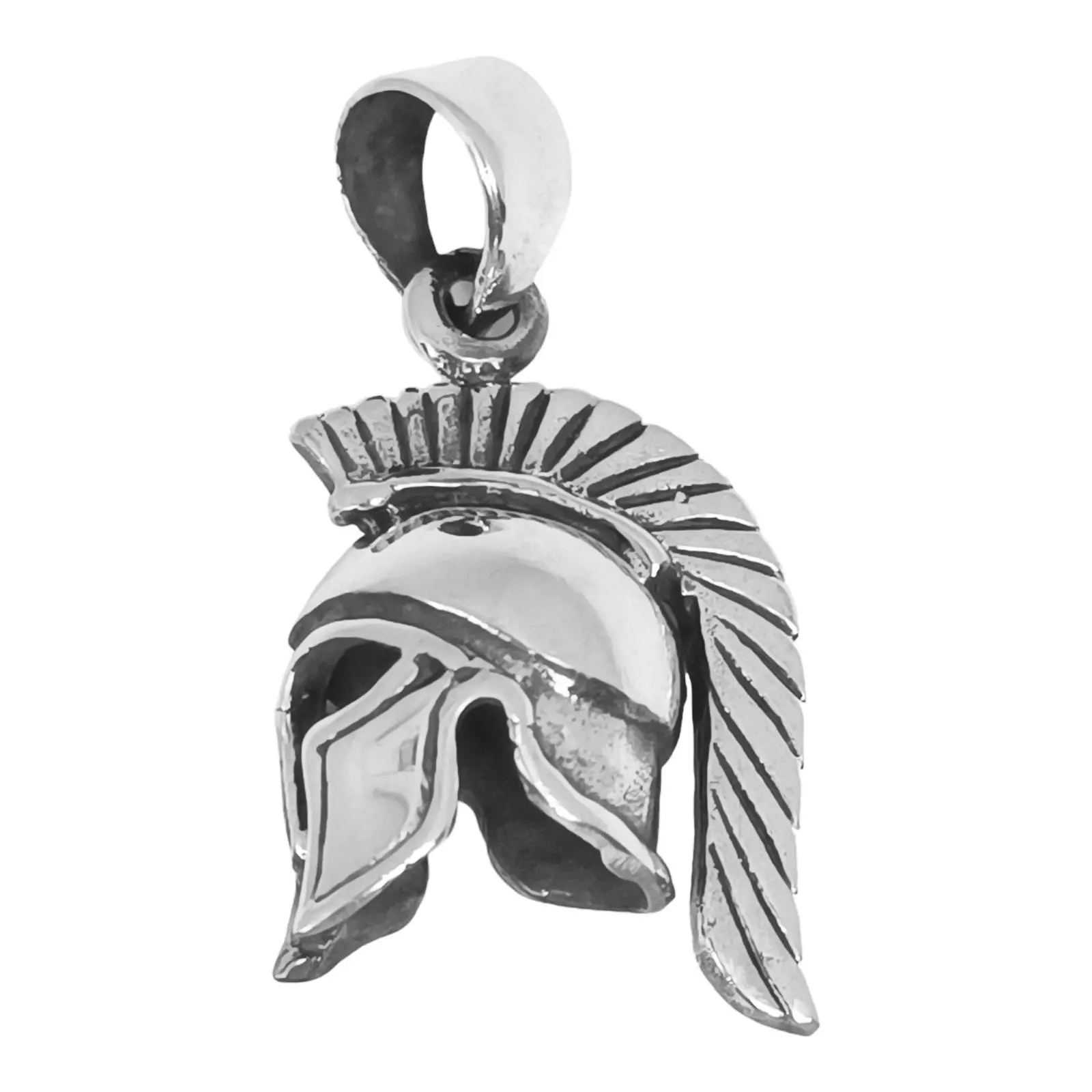 Les Trésors De Lily Pendentif Argent 'Casque Gladiateur Romain' Argenté Vieilli 20x18 Mm [S0424]