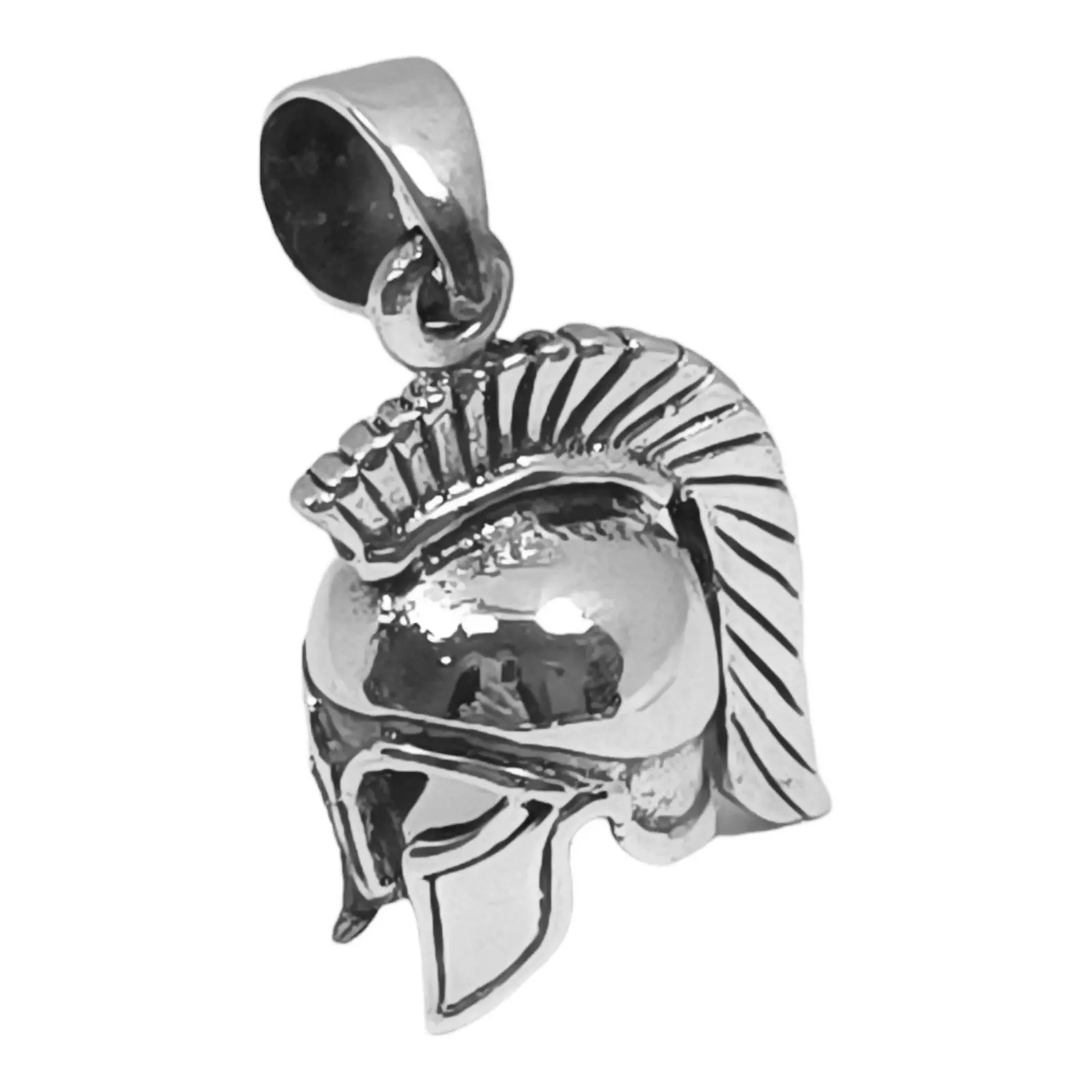 Les Trésors De Lily Pendentif Argent 'Casque Gladiateur Romain' Argenté Vieilli 20x18 Mm [S0424]