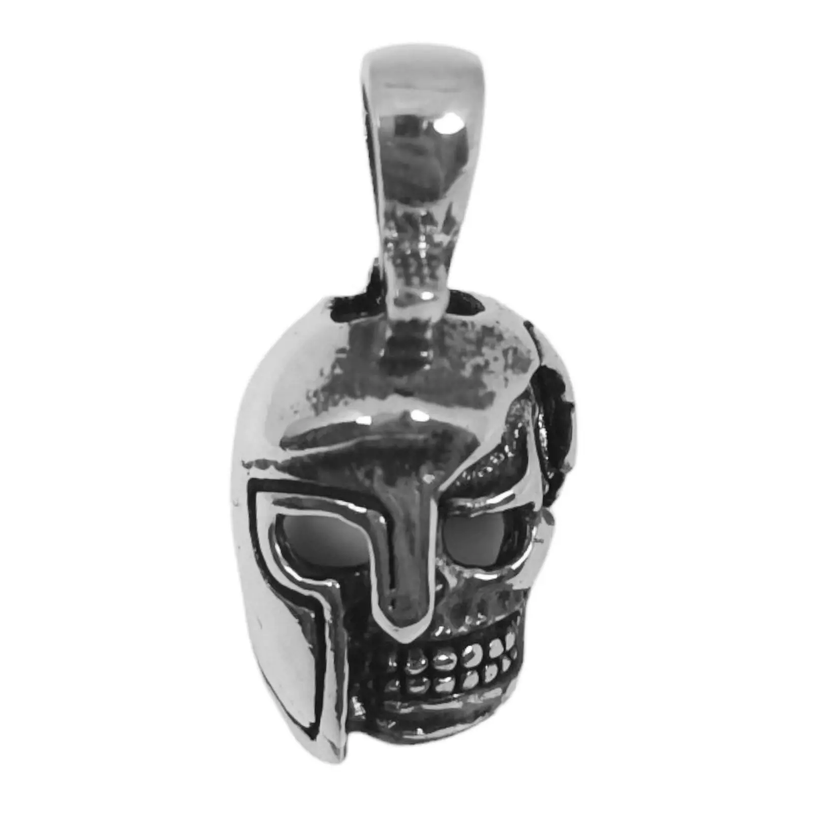 les trésors de lily Pendentif Argent 'Casque Gladiateur Romain' argenté vieilli 13x10 mm [S0850]