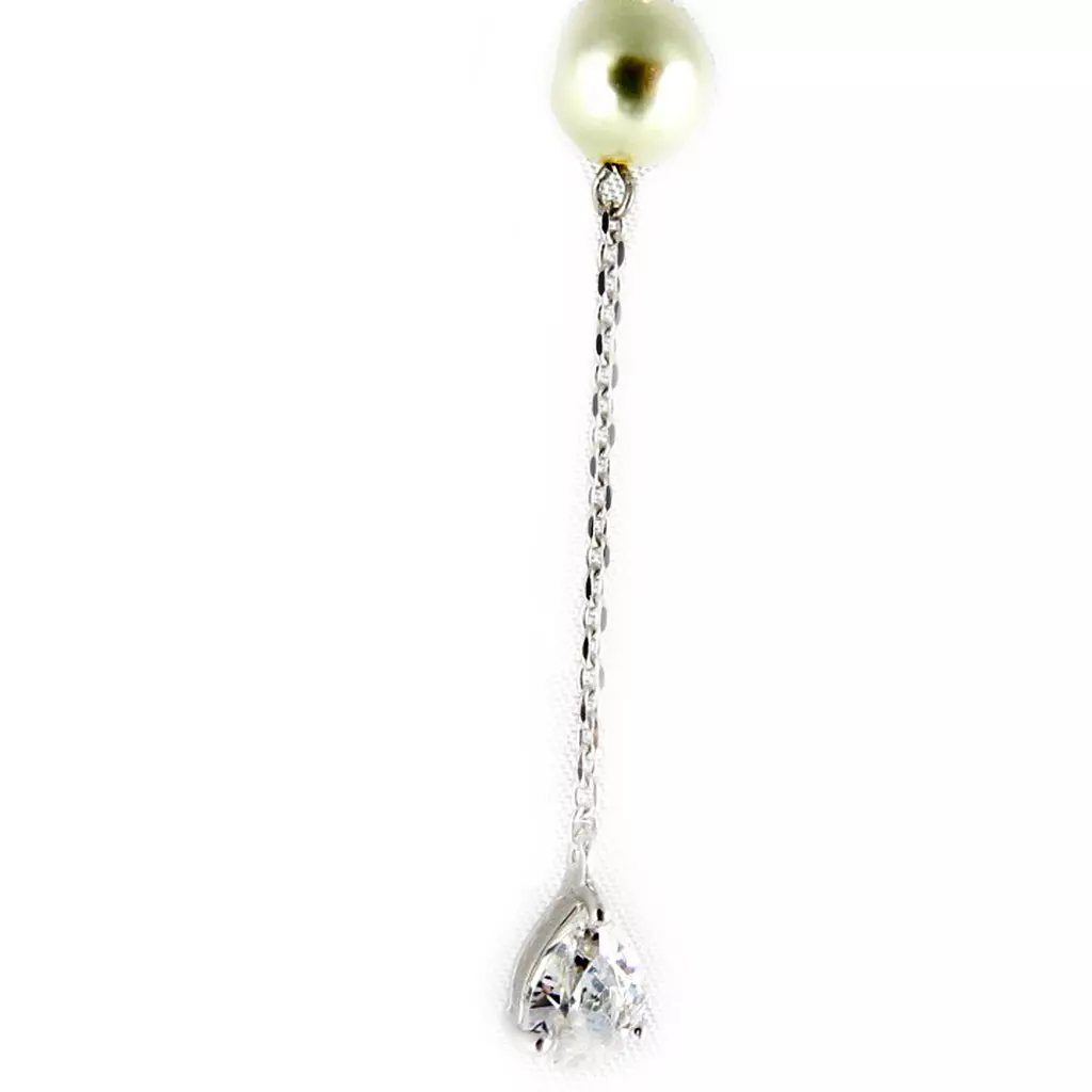 Les Trésors De Lily Pendentif Argent 'Catherine' Blanc/Blanc [B8816]