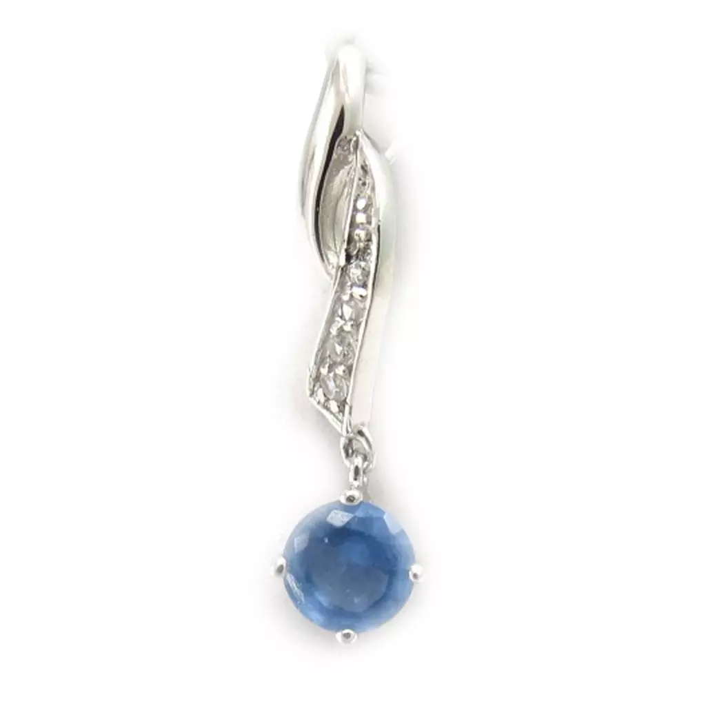 Les Trésors De Lily Pendentif Argent 'Celestina' Bleu Tanzanite [E7614]