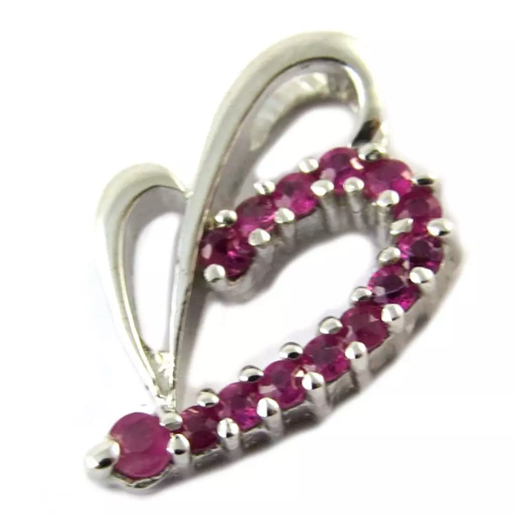 Les Trésors De Lily Pendentif Argent 'Celestina' Rubis [E5193]