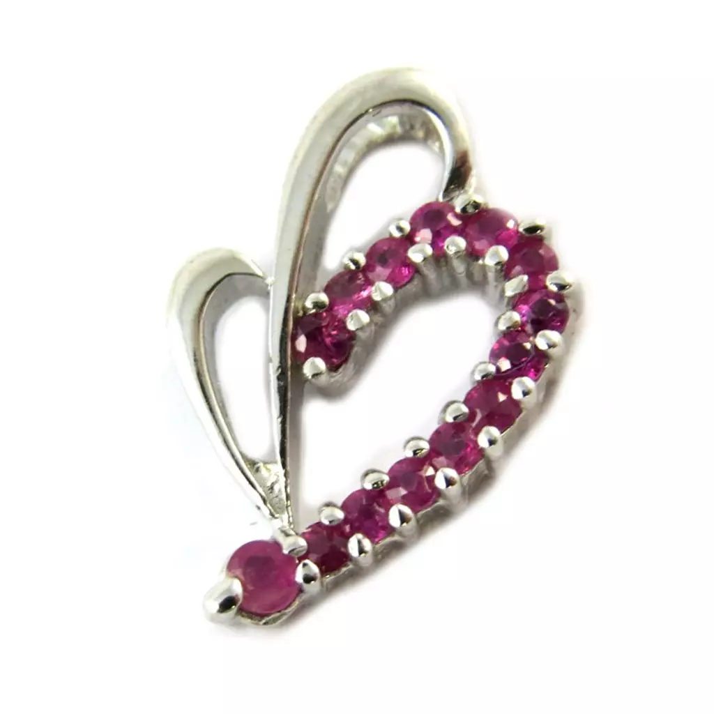 Les Trésors De Lily Pendentif Argent 'Celestina' Rubis [E5193]