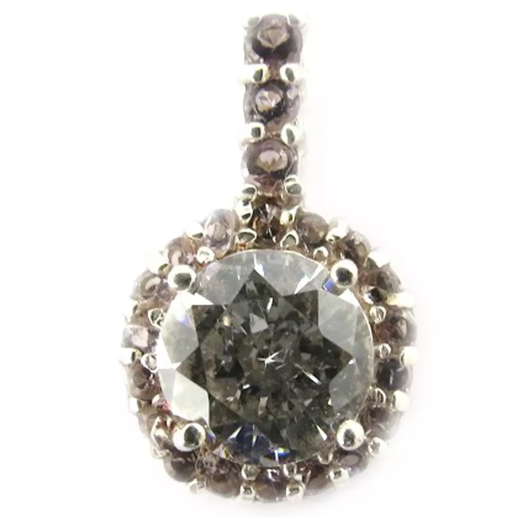 Les Trésors De Lily Pendentif Argent 'Celestina' Violet Blanc [J5261]